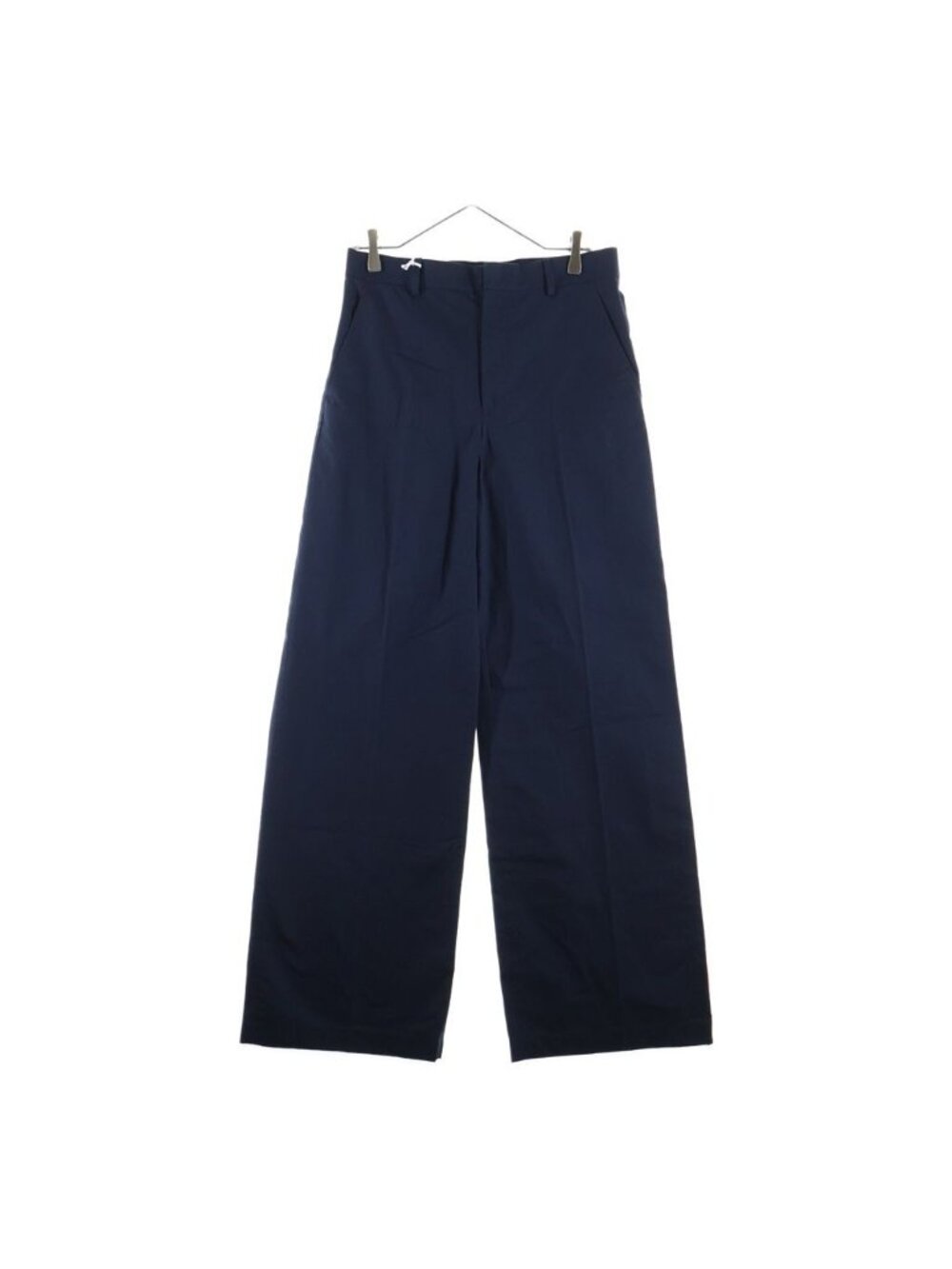 Gucci Logo Embroidery Straight Pants Navy